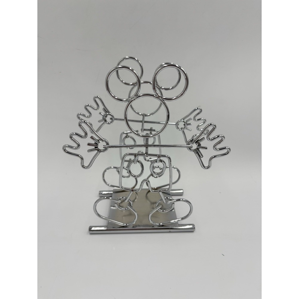 Disney Mickey Mouse Napkin Holder‎ Outline Wire Metal Chrome Finish Table Decor